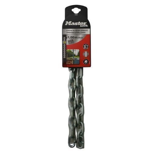 Master Lock Steel Chain 1m X 8mm Silver