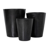 STONELEIGH & ROBERSON Vase Terrazzo Pot L Black