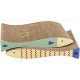 Cardboard Scratcher for Cats - Fish - 40 x 30 x 11cm (2pk)