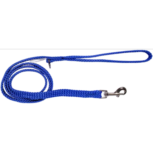 Double Nylon Webbing Lead - Blue (10mm x 120cm)