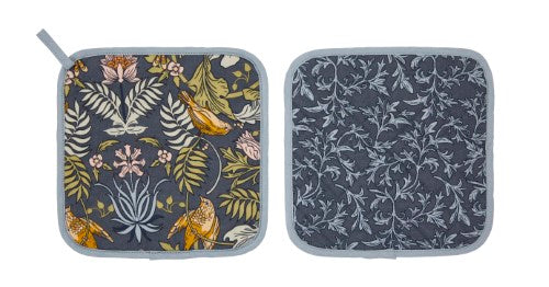 Cotton Pot Mat - Ulster Weavers Finch & Flower (21 x 21 x 0.5cm)