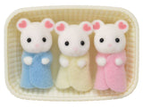 Marshmallow Mouse Triplets - Sylvanian Families