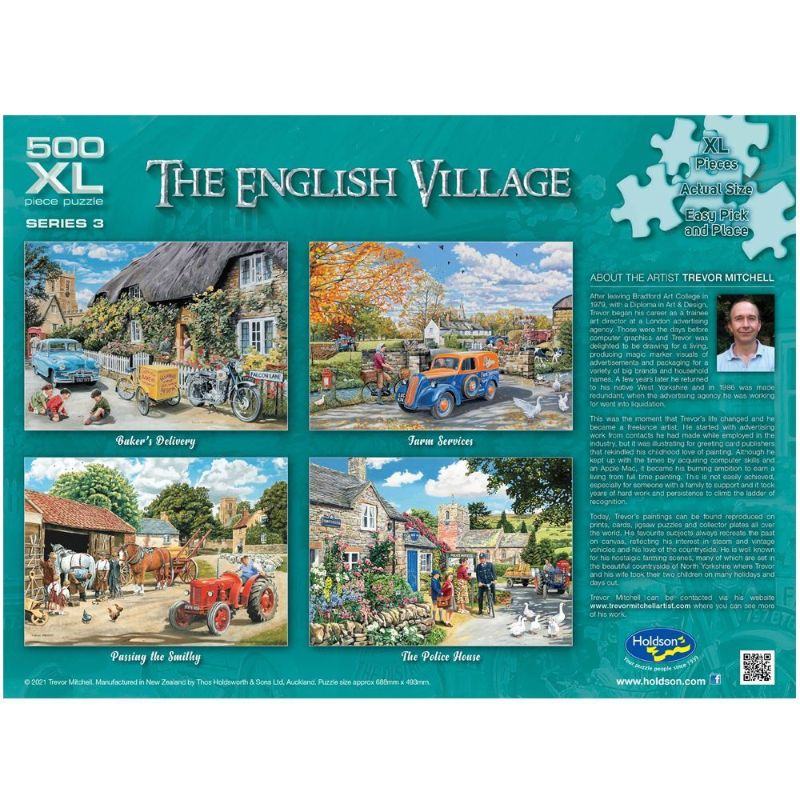 XL Jigsaw Puzzle - THE ENGLISH VILLAGE S3 The Police House (500pcs)