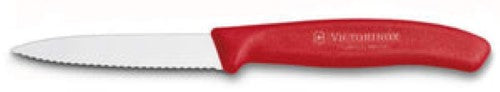 Paring Knife 6.7631 - 8cm Wavy Blade Red Handle Victorinox