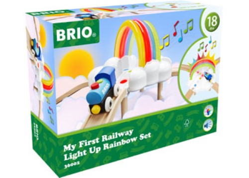 BRIO My First Rwy Light Up Rainbow Set 11 pieces