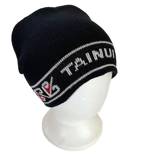 Elegant Maori Beanie - Tainui in black, red, and white, representing Tainui culture, perfect for chilly Australian seasons.