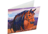 CrystalArt - Horse 18x18cm Card