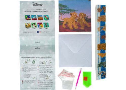 CrystalArt - Simba and Nala 18x18cm Card