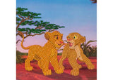 CrystalArt - Simba and Nala 18x18cm Card