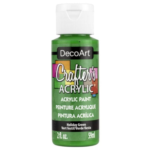 Decoart Crafter's Acrylic Paints 59ml - 2oz HOLIDAY GREEN