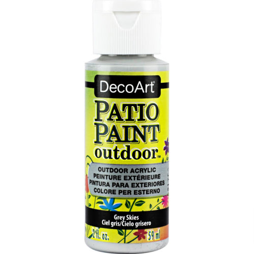 Decoart Patio Acrylic Paints 59ml - 2oz GREY SKIES