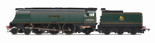 Hornby BR West Country CL.4-6-2 model locomotive with detailed design and authentic livery for model railway enthusiasts.