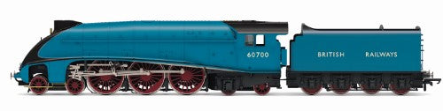 Hornby Trains BR W1 Class 'Hush Hush' Steam locomotive model with exquisite detailing and streamlined design.