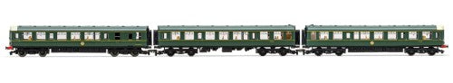 Hornby Trains BR CL.110 3CarTr model set featuring realistic detailing and craftsmanship for railway modeling enthusiasts.
