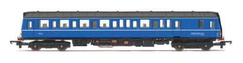 Hornby Trains Chiltern Class 121 Bubble Car model with vibrant livery, ideal for railway enthusiasts and dioramas.