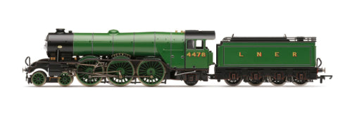 Hornby LNER Class A1 Hermit model train, detailed steam locomotive celebrating Big 4 centenary, perfect for collectors.