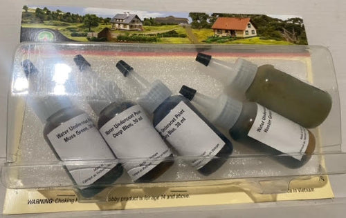 Hornby Water Undercoat paint in 20ml bottle, ideal for enhancing model scenery with a smooth, realistic base layer.
