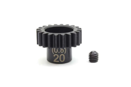 Precision-engineered 20T pinion gear for RC cars, enhancing torque, speed, and durability for high-performance models.
