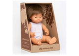 Miniland - Baby Doll - Caucasian Boy with Down Syndrome 38cm