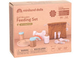 Miniland - Doll Wooden Feeding Set