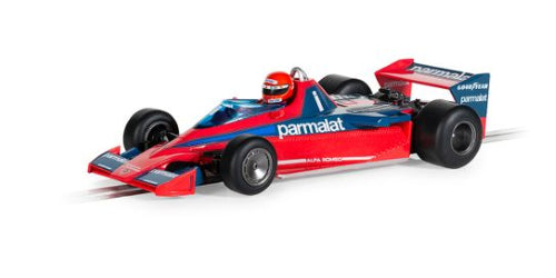 Detailed replica of Niki Lauda's 1978 Brabham BT46 for Scalextric, perfect for racing and collection.