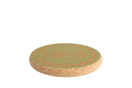 Olive cork pot stand No.2, D180 x H20mm, protects surfaces from heat, stylish and eco-friendly kitchen accessory.