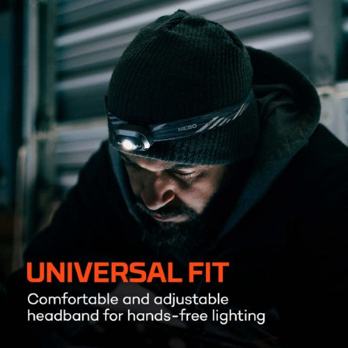 Rechargeable Headlamp - NEBO Mycro 450 (Grey)