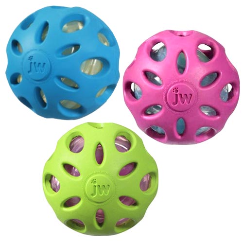 Dog Toy - JW Crackle Heads Crackle Ball - Medium