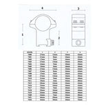 KONUS STEEL RINGS 34MM QUICK RELEASE HIGH