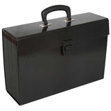 FM File Expanding Vivid Black with 19 pockets for efficient document organization and professional style.