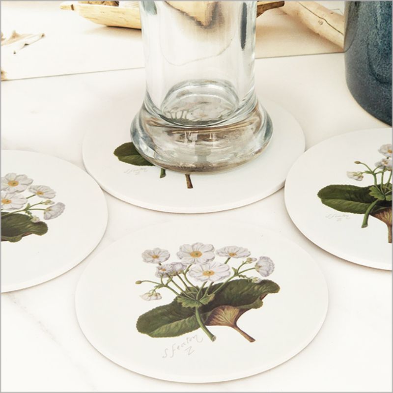 Coaster - Single Printed Sarah Featon Mountain Lily (10cm)