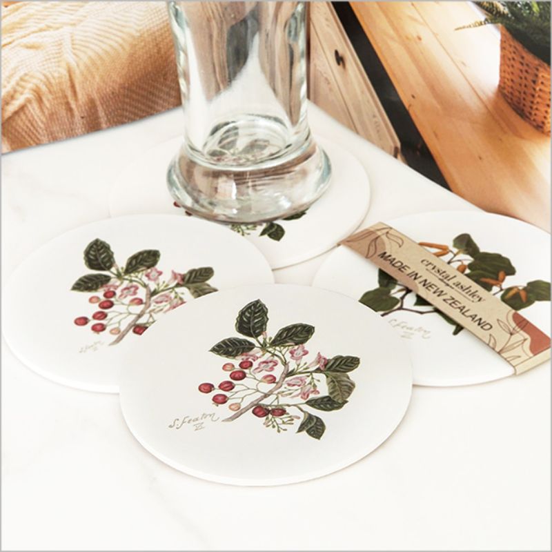 Coaster - Single Printed Sarah Featon Puriri (10cm)