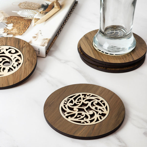 Coaster - Single Kowhaiwhai River Rimu (10cm)