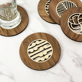 Coaster - Single Koru River Rimu (10cm)