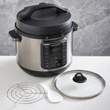 Crock Pot CPE300 Express XL Multi Cooker with 14 functions, 7.6L capacity, and non-stick pot for fast, versatile meals.