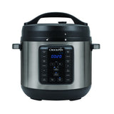 Crock Pot CPE300 Express Crock XL Multi Cooker with 7.6L capacity and 14 cooking functions for versatile meal preparation.