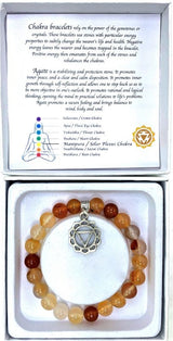 Bracelet - Agate Solar Plexus Chakra (7cm)