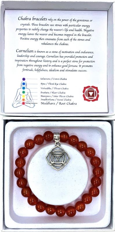 Bracelet - Carnelian Root Chakra (7cm)