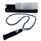 Mala Beads - Sodalite with Third Eye Chakra Charm (70cm)