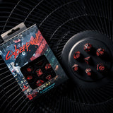 Q Workshop - Cyberpunk Red Rpg Dice Set: Blood Over Chrome