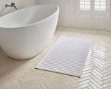 Double Bath Mat - Nova Plush Optic White (60 x 120cm) - BAKSANA