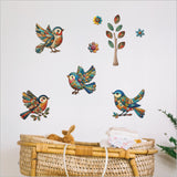 Decal Set - Patchwork Birds