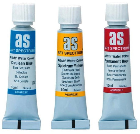 10ml tube of Yellow Ochre watercolour paint, vibrant color for smooth application and excellent blending in art.