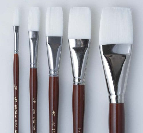 Artist Brush - As White Taklon Flat 1/4 Inch