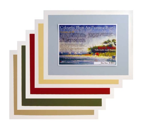 Pastel Board in Burgundy, ideal for plein air painting, made from acid-free watercolor paper with superior durability.