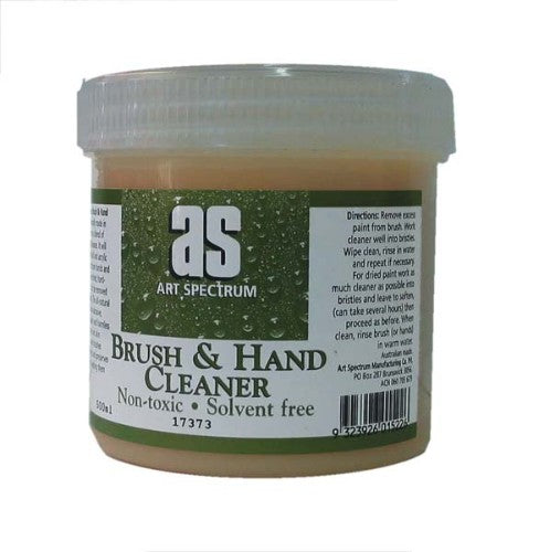 500ml brush and hand cleaner for artists, removes oil and acrylic paint, non-toxic and eco-friendly formula.