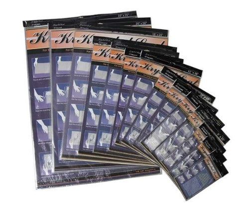 Clear resealable Art Seal Bags 16x20 inches, pack of 25, designed for protecting and preserving artworks and prints.