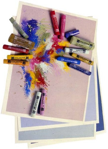 Soft pastel in vibrant Phthalo Blue V 530, ideal for blending and layering in various art projects.