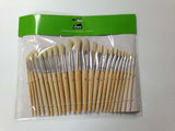 Artist Brush Set - Das Set 24 Flat/Round Stubby Brushes