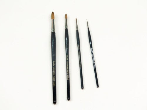 Premium Haydn S100 Brush No.7 with sable hair for precision in oils, acrylics, and watercolors, ideal for all artists.